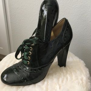 Hale Bob Green Patent Leather Oxford